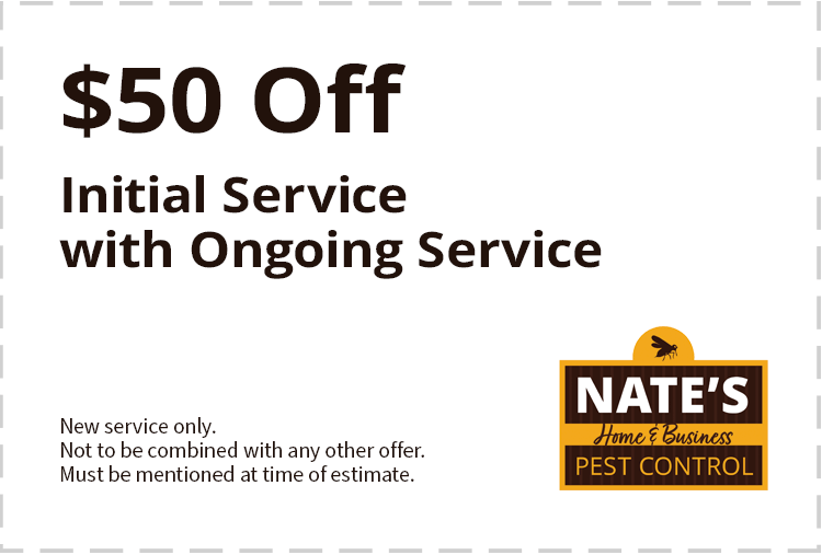 $50 off initial pest control service